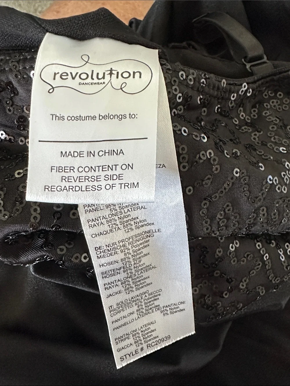 Revolution girls Yellow & Black Two-Piece Dance /Halloween jumpsuit.